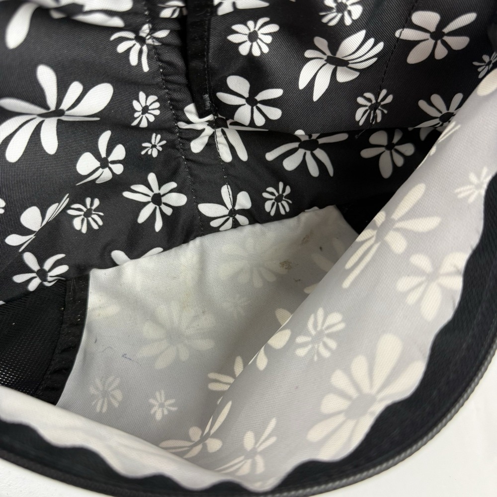 Overland Equipment Messenger Bag Black Floral Canvas Made In Chico USA - Picture 13 of 16